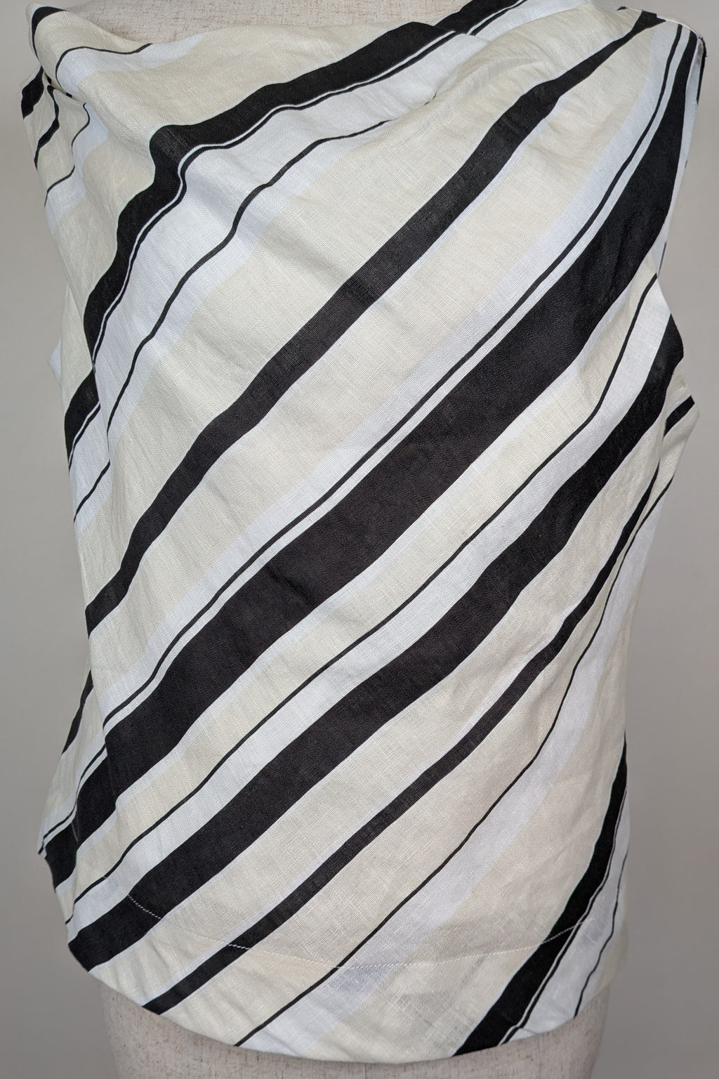 AERE Zali Off Shoulder Top in Shiloh Stripe Size 12 BNWT RRP $90