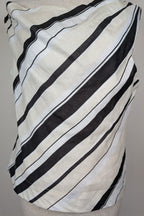 AERE Zali Off Shoulder Top in Shiloh Stripe Size 12 BNWT RRP $90