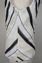 AERE Zali Off Shoulder Top in Shiloh Stripe Size 12 BNWT RRP $90