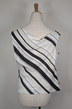 AERE Zali Off Shoulder Top in Shiloh Stripe Size 12 BNWT RRP $90