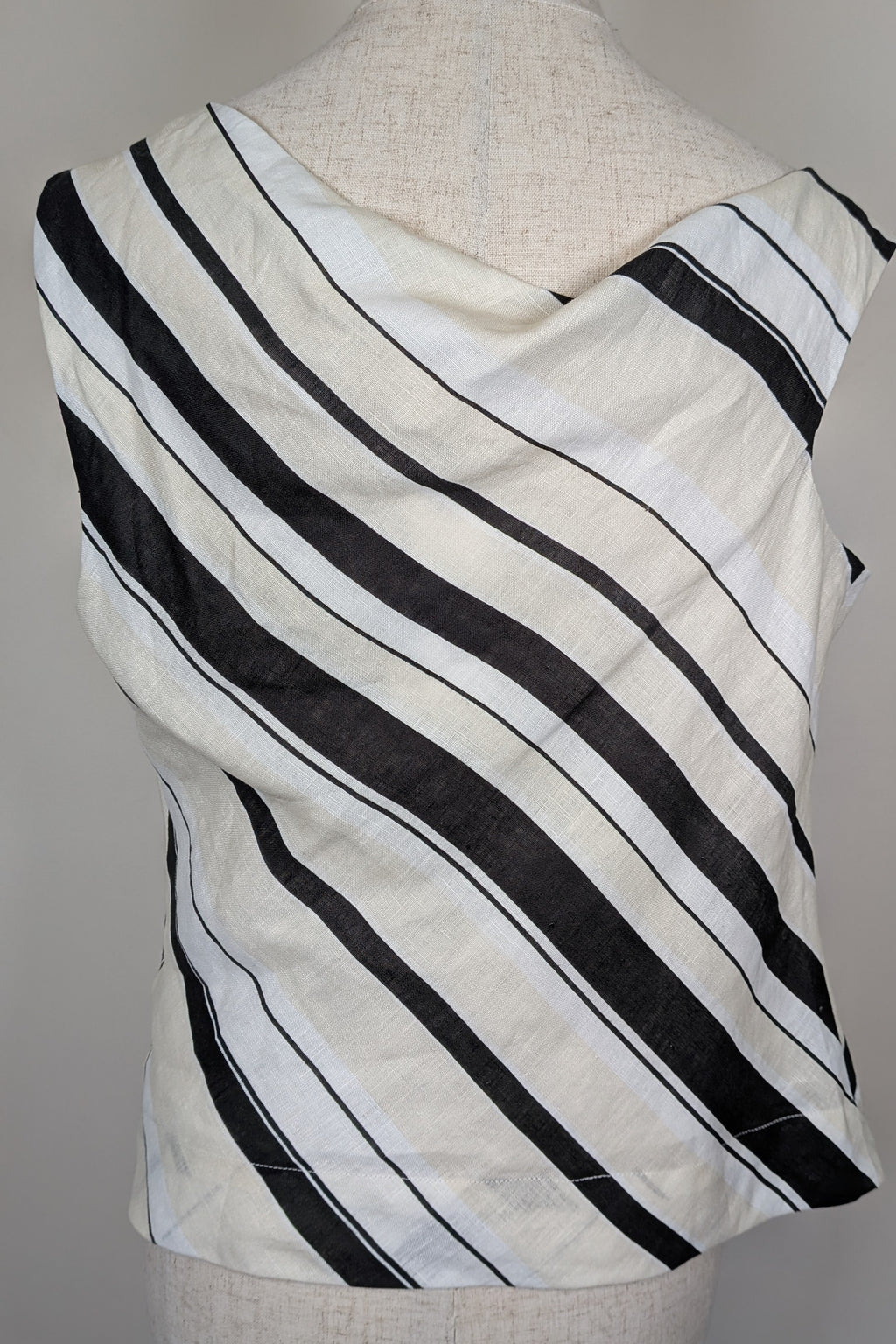 AERE Zali Off Shoulder Top in Shiloh Stripe Size 12 BNWT RRP $90