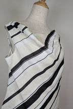 AERE Zali Off Shoulder Top in Shiloh Stripe Size 12 BNWT RRP $90