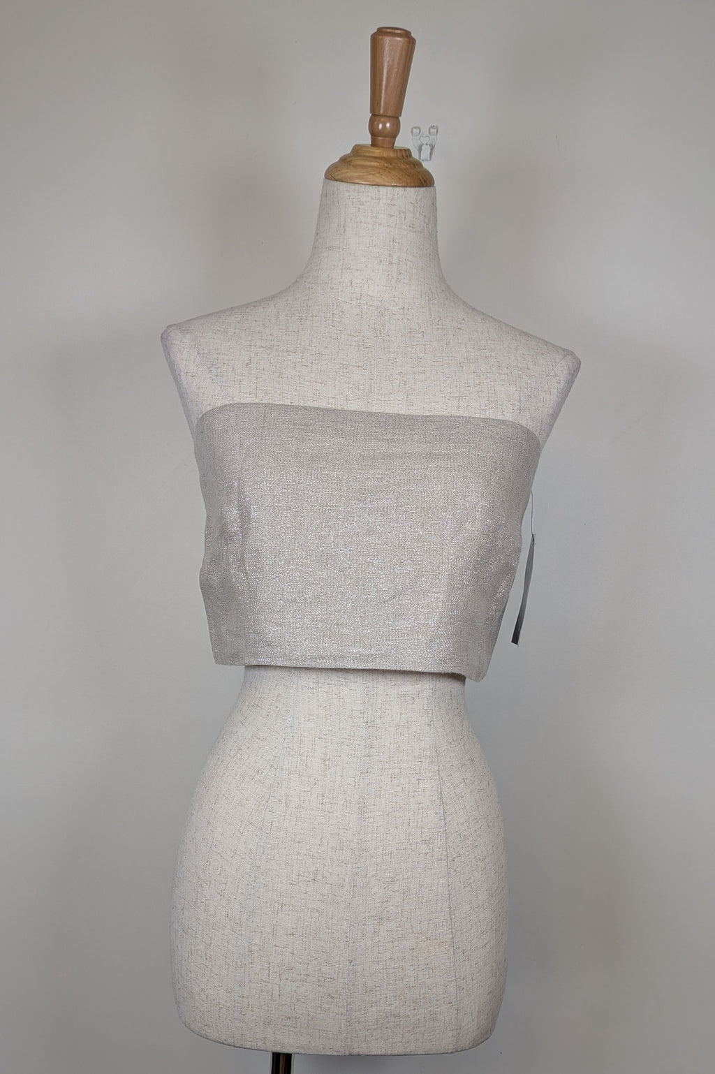 Posse Lola Bandeau Top in Natural Sparkle Size M BNWT