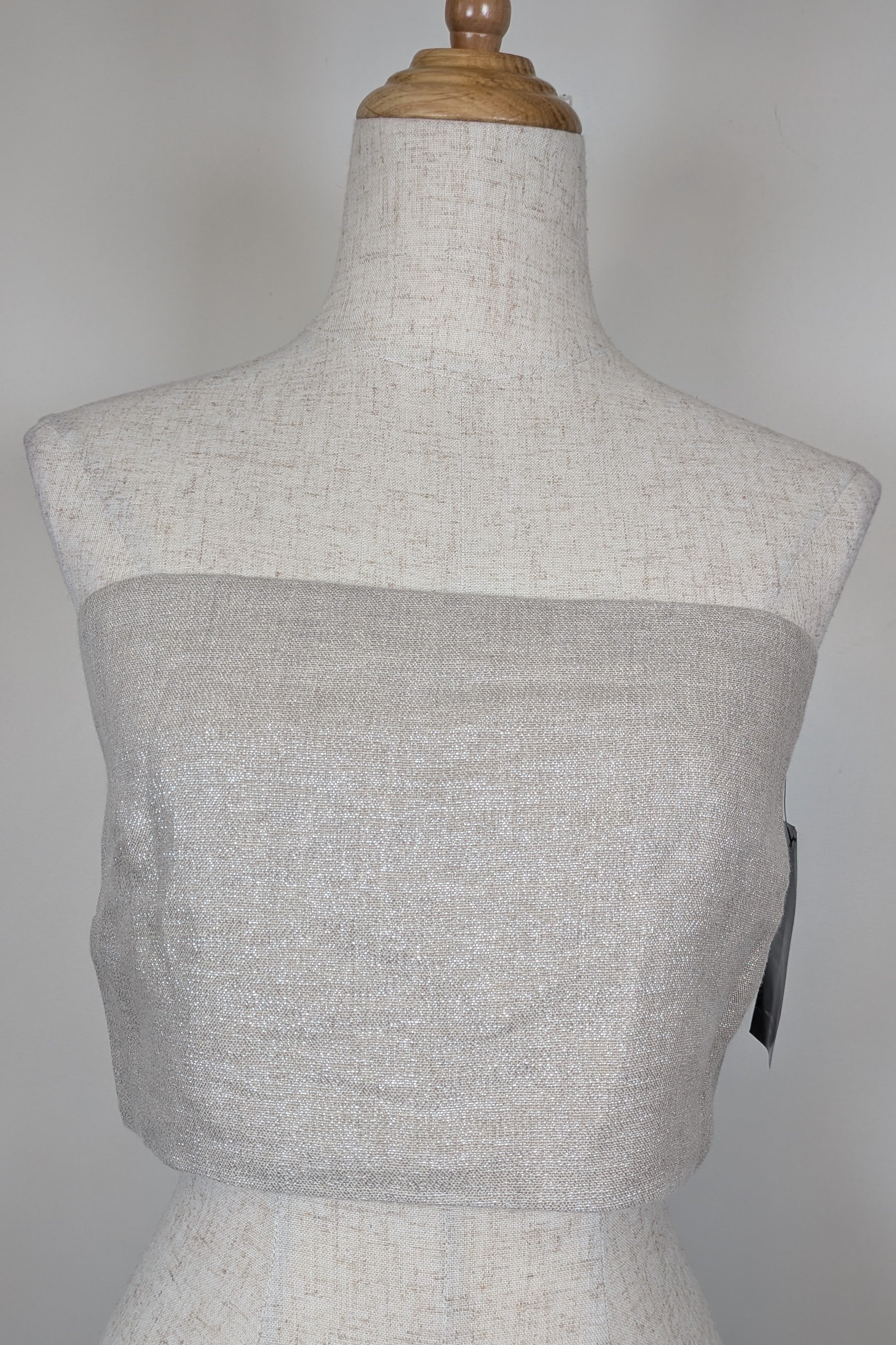 Posse Lola Bandeau Top in Natural Sparkle Size M BNWT