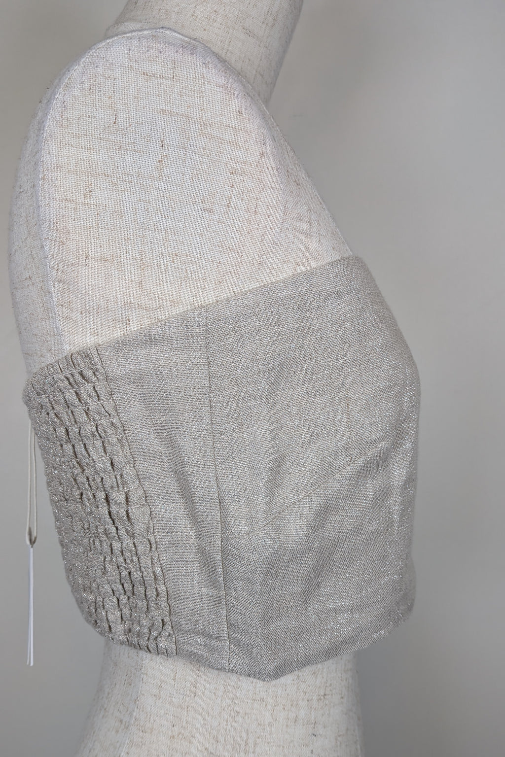 Posse Lola Bandeau Top in Natural Sparkle Size M BNWT