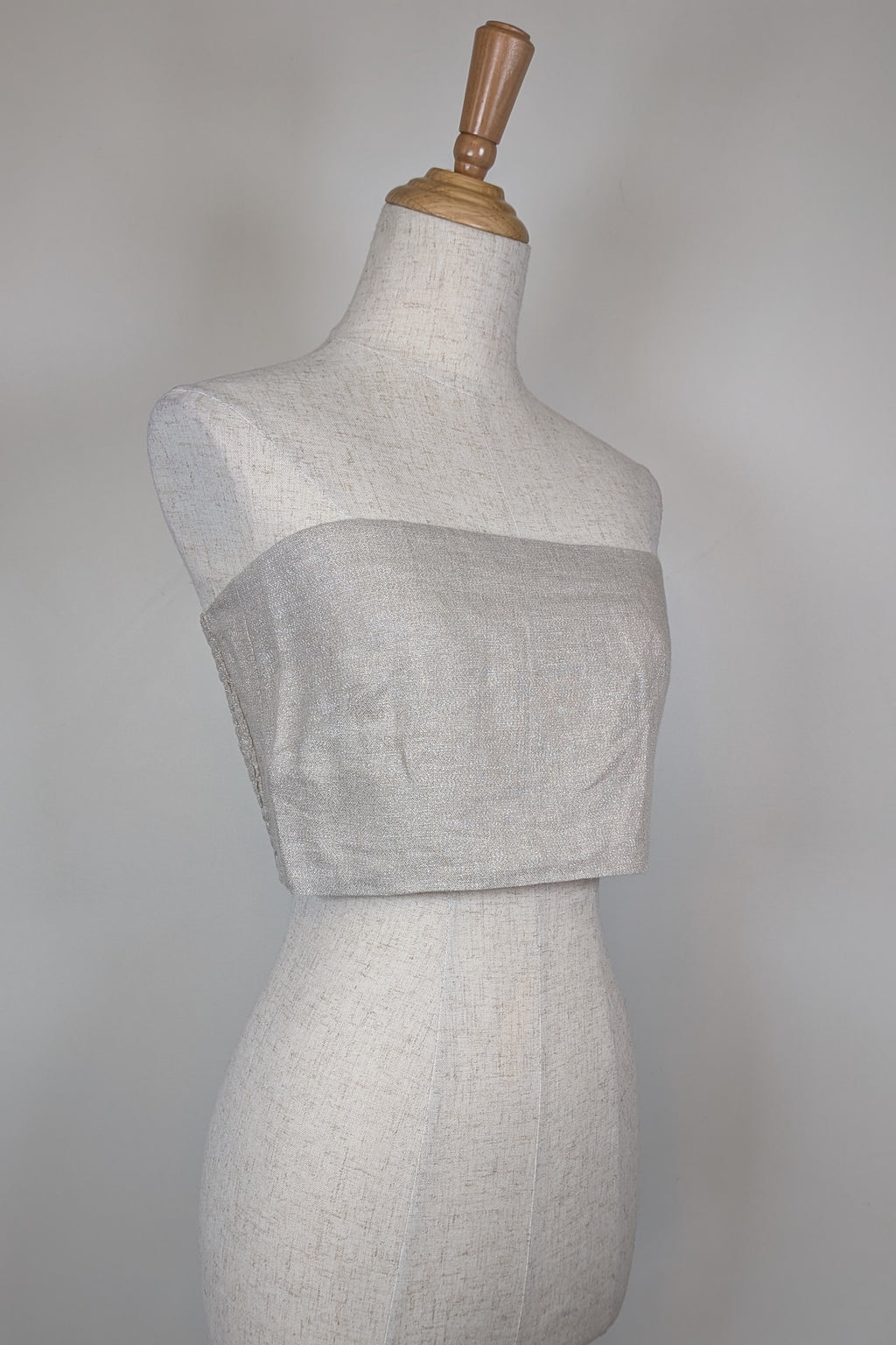 Posse Lola Bandeau Top in Natural Sparkle Size M BNWT