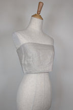 Posse Lola Bandeau Top in Natural Sparkle Size M BNWT