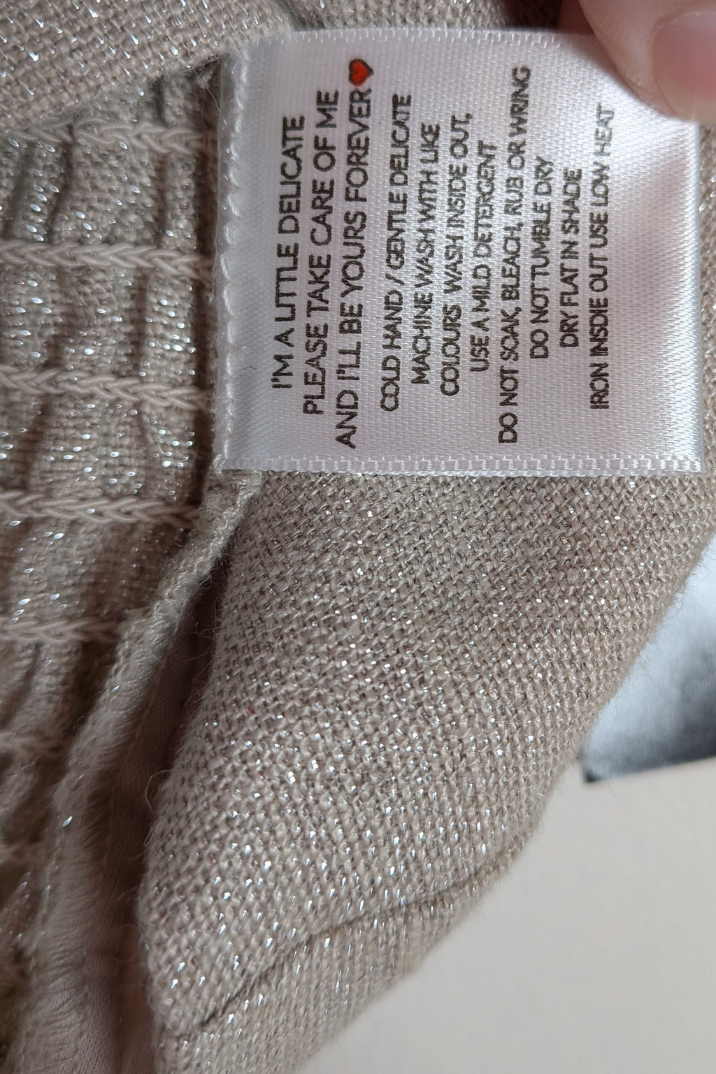 Posse Lola Bandeau Top in Natural Sparkle Size M BNWT
