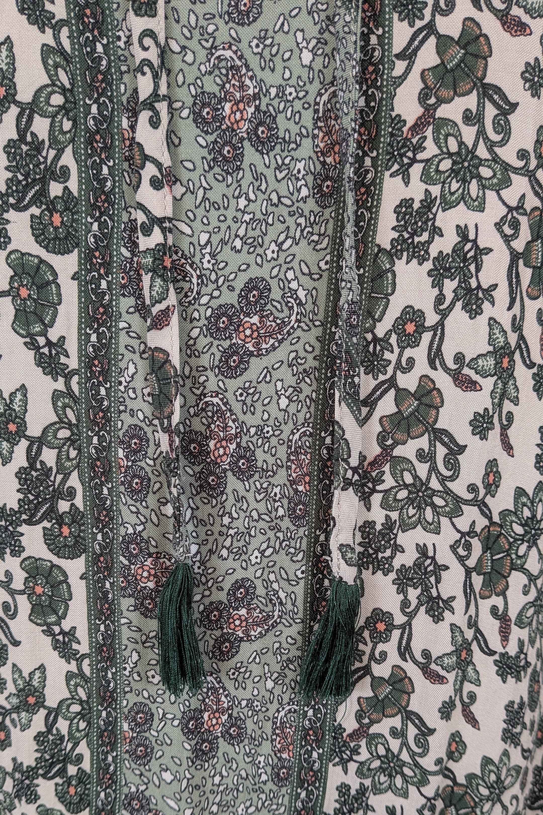 Carolina Lifestyle Label Green Shayla Maxi Dress Size L
