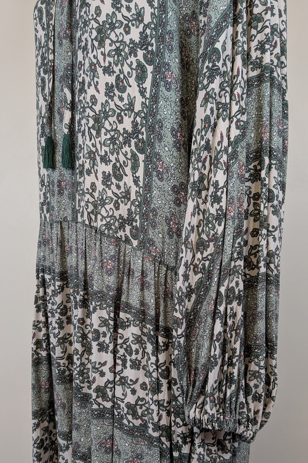 Carolina Lifestyle Label Green Shayla Maxi Dress Size L