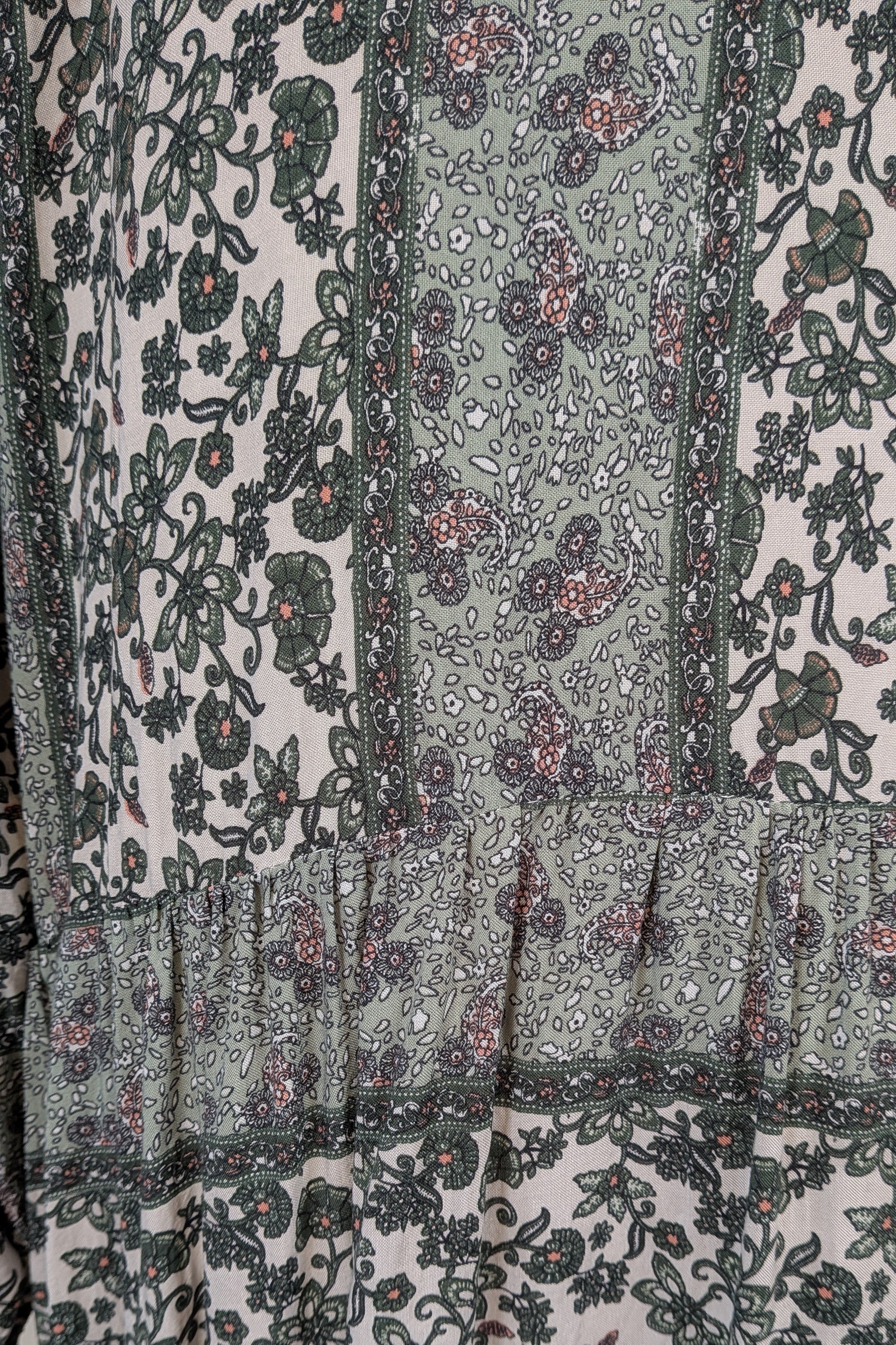 Carolina Lifestyle Label Green Shayla Maxi Dress Size L