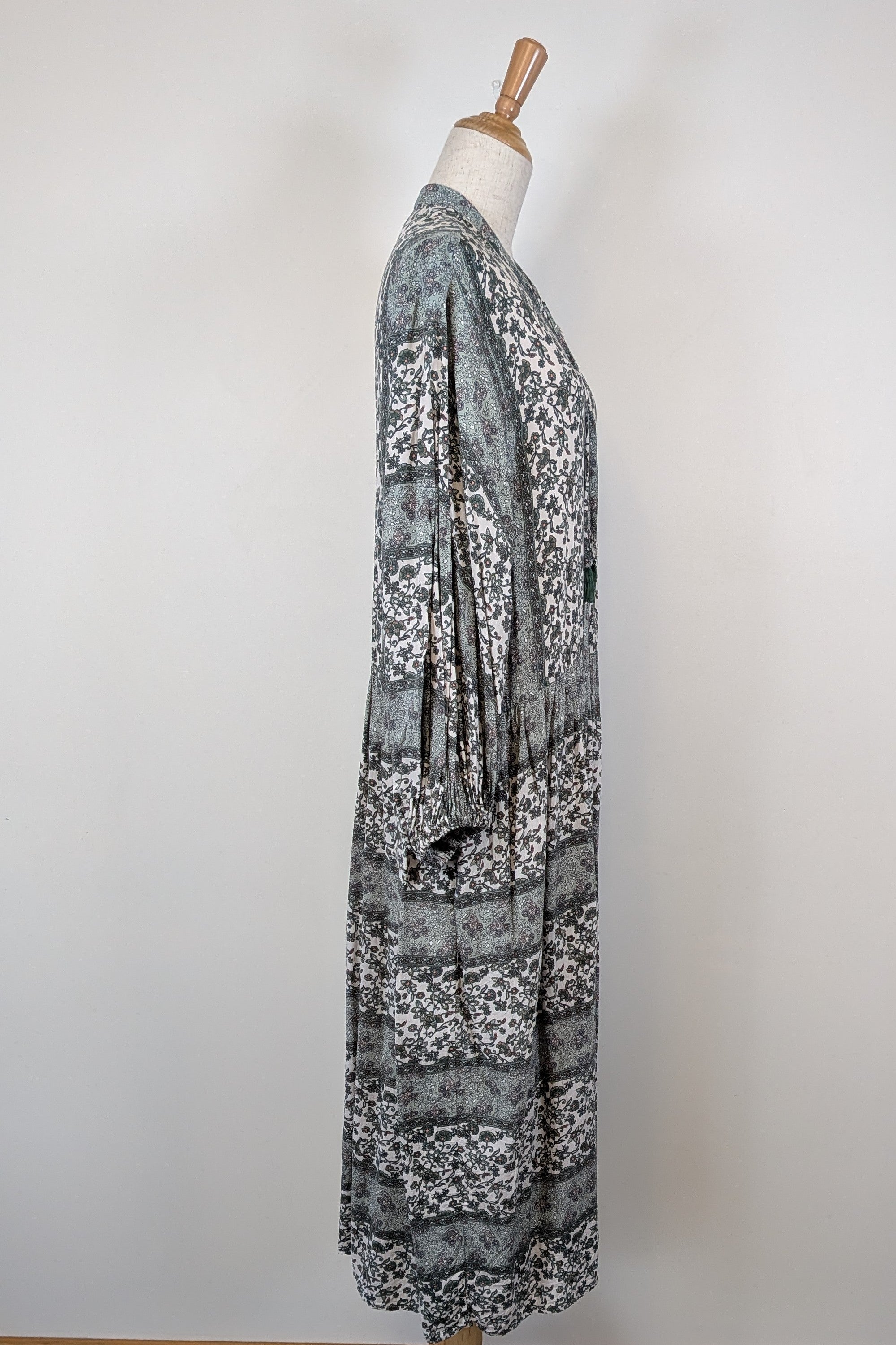 Carolina Lifestyle Label Green Shayla Maxi Dress Size L
