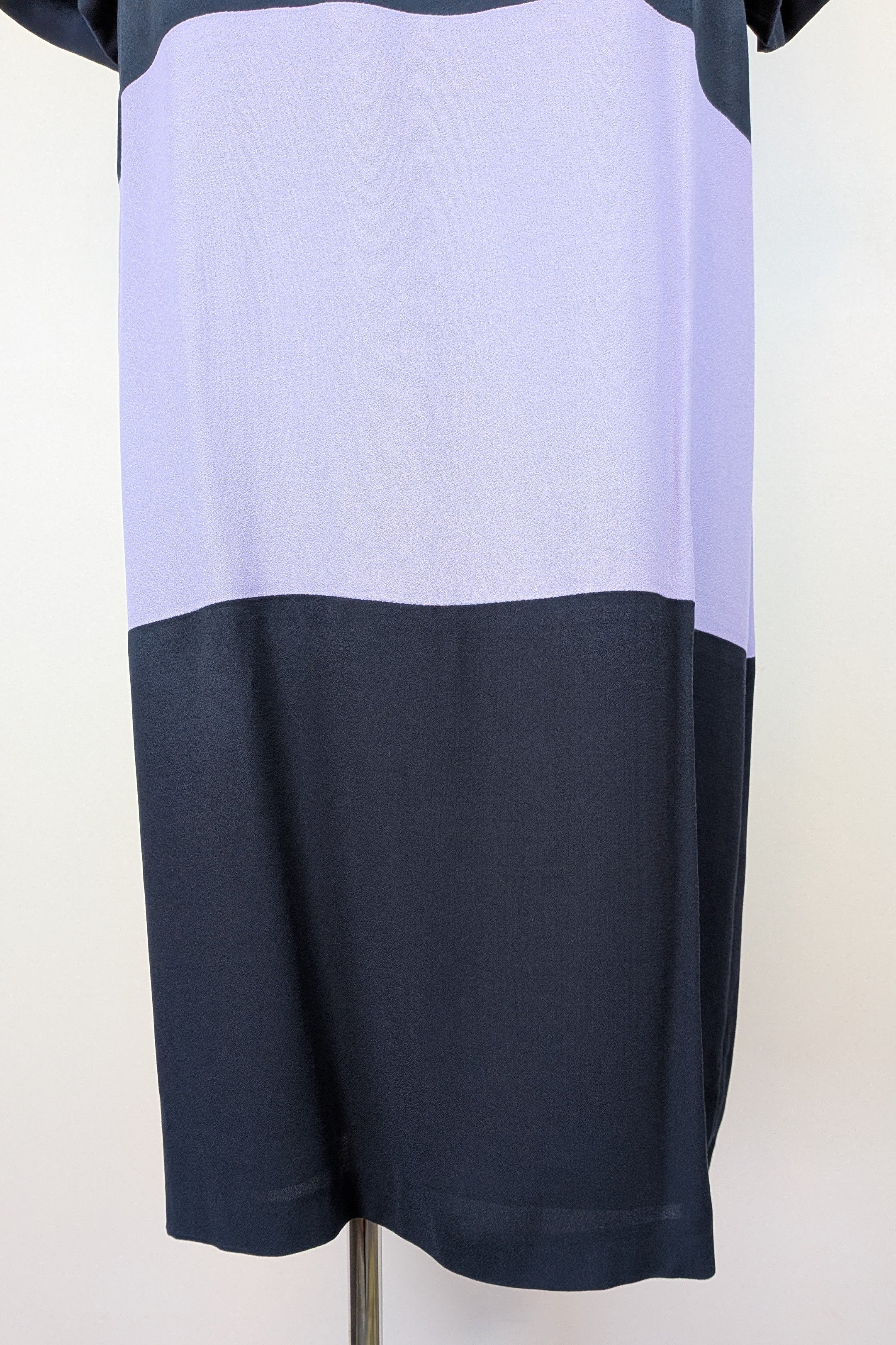 Great Plains London Navy Violet Colourblock Shift Dress Size XL Brand New With Tags