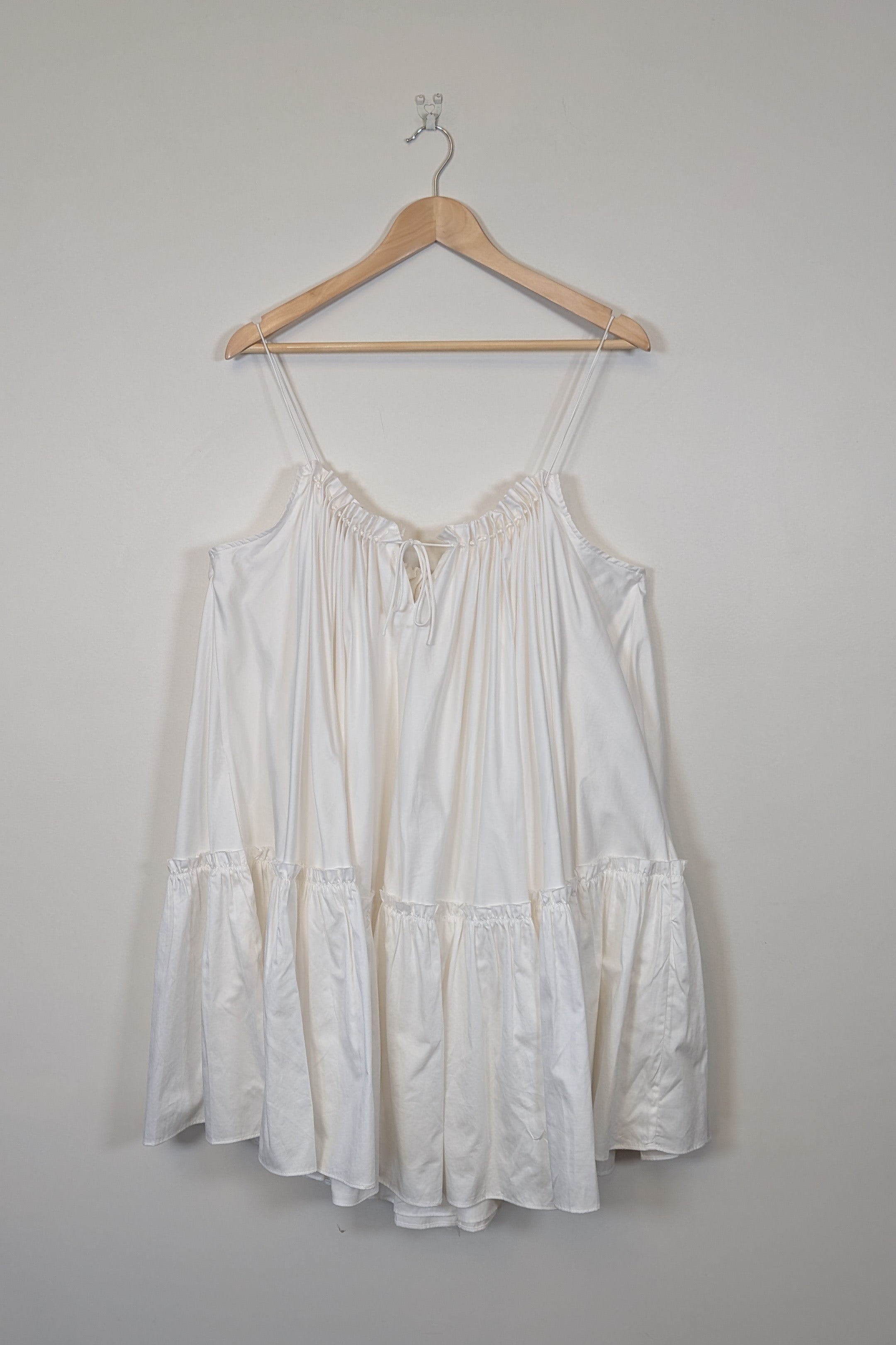 Aje Midsummer Mini Swing Dress in Ivory Size 14 BNWT RRP $295