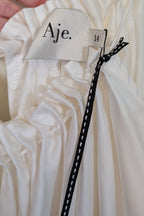 Aje Midsummer Mini Swing Dress in Ivory Size 14 BNWT RRP $295