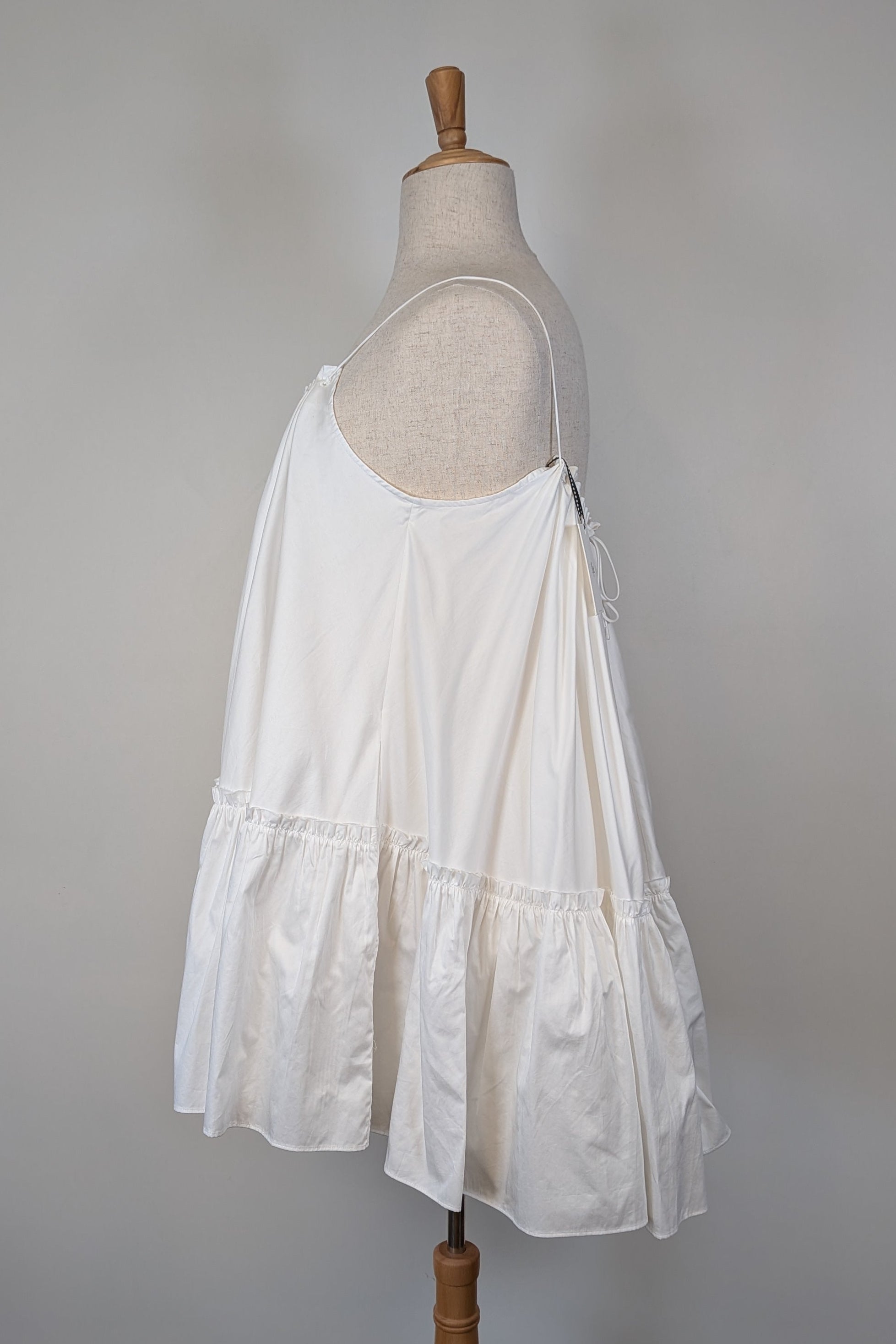 Aje Midsummer Mini Swing Dress in Ivory Size 14 BNWT RRP $295