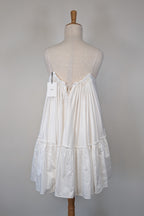 Aje Midsummer Mini Swing Dress in Ivory Size 14 BNWT RRP $295