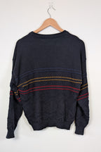 Vintage 90s Sovrano Australia 3D Cable Knit Pure New Wool Jumper Size L