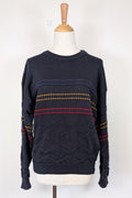 Vintage 90s Sovrano Australia 3D Cable Knit Pure New Wool Jumper Size L