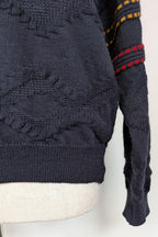 Vintage 90s Sovrano Australia 3D Cable Knit Pure New Wool Jumper Size L