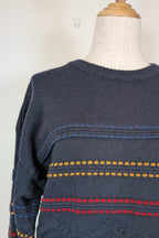 Vintage 90s Sovrano Australia 3D Cable Knit Pure New Wool Jumper Size L