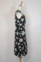 Retrospec'd Empire Floral Fit & Flare Dress Size 14
