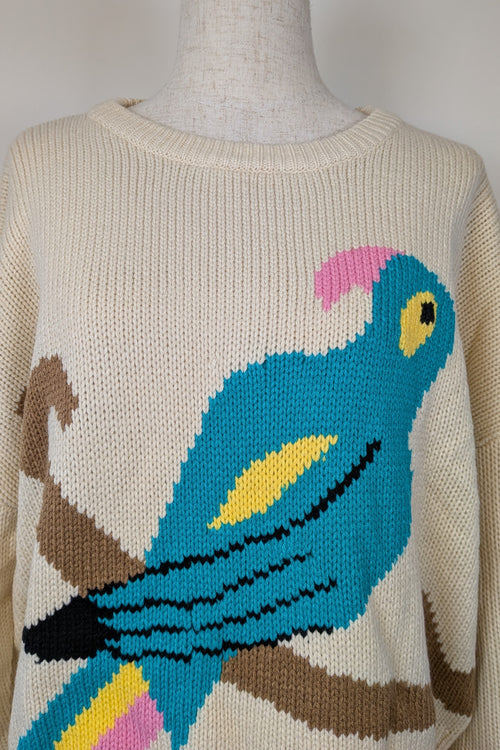 Cools Club Parrot Knit Jumper Size 12 BNWT RRP $169.95