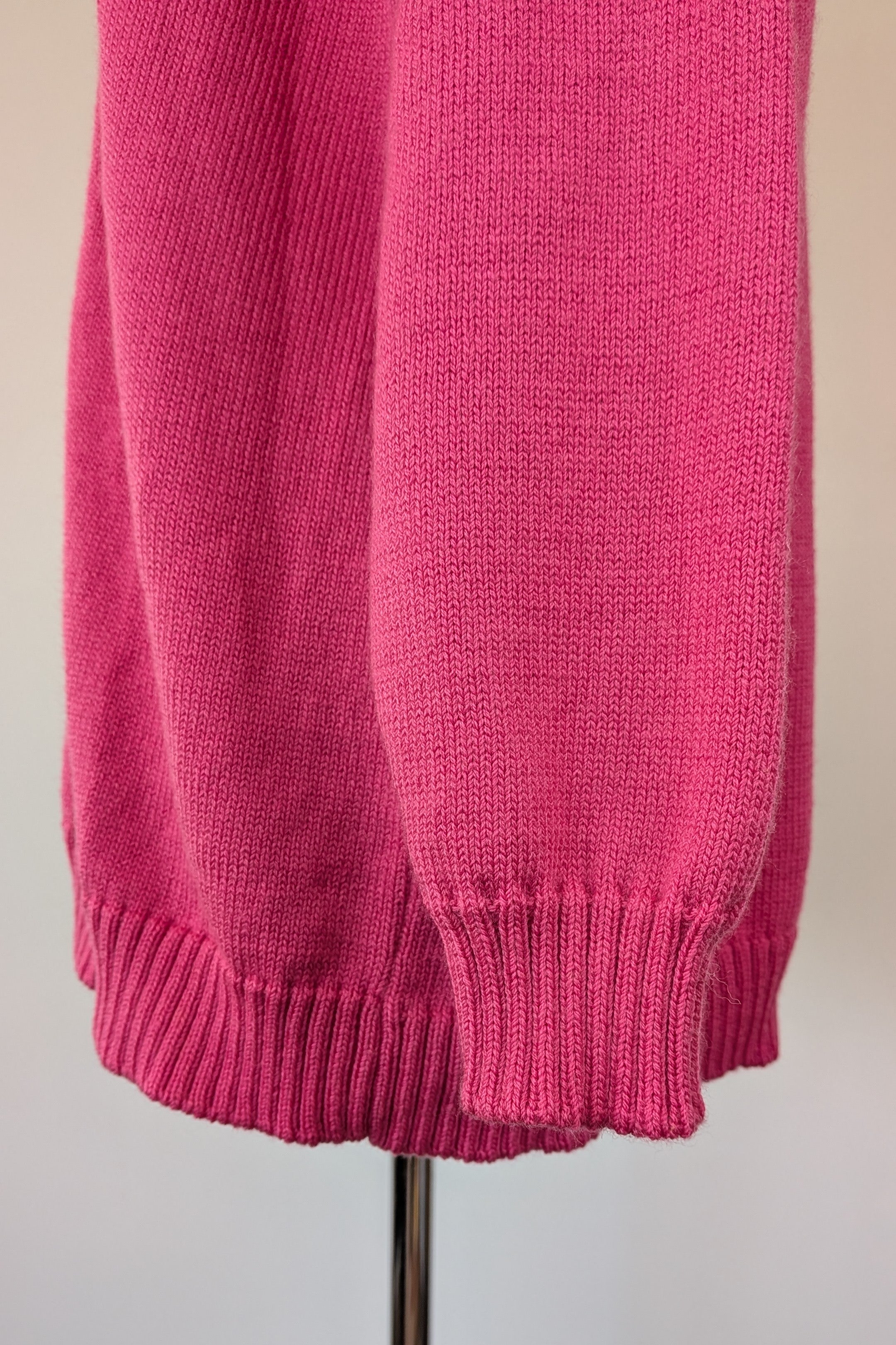 Vintage 80s Casaveen Pink Pure New Wool Cardigan (Made in Tasmania) Size M