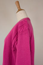 Vintage 80s Casaveen Pink Pure New Wool Cardigan (Made in Tasmania) Size M