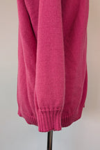 Vintage 80s Casaveen Pink Pure New Wool Cardigan (Made in Tasmania) Size M