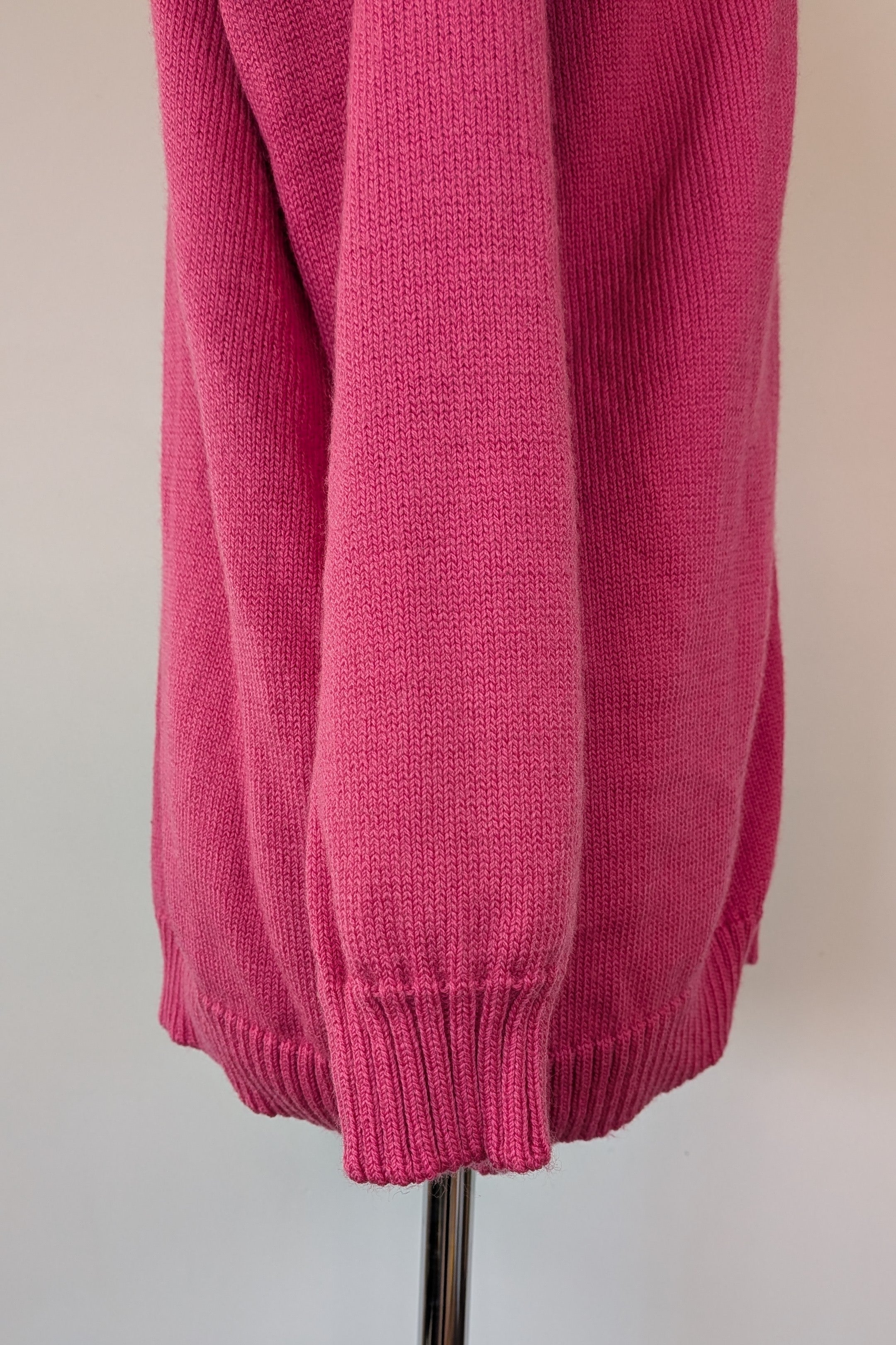 Vintage 80s Casaveen Pink Pure New Wool Cardigan (Made in Tasmania) Size M