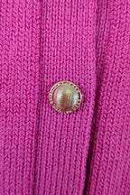 Vintage 80s Casaveen Pink Pure New Wool Cardigan (Made in Tasmania) Size M