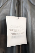 ROMY The Brand Vegan Leather Deep V Neck Midi Dress Size S BNWT RRP $335