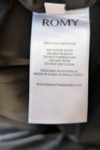 ROMY The Brand Vegan Leather Deep V Neck Midi Dress Size S BNWT RRP $335