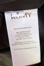 ROMY The Brand Vegan Leather Deep V Neck Midi Dress Size S BNWT RRP $335