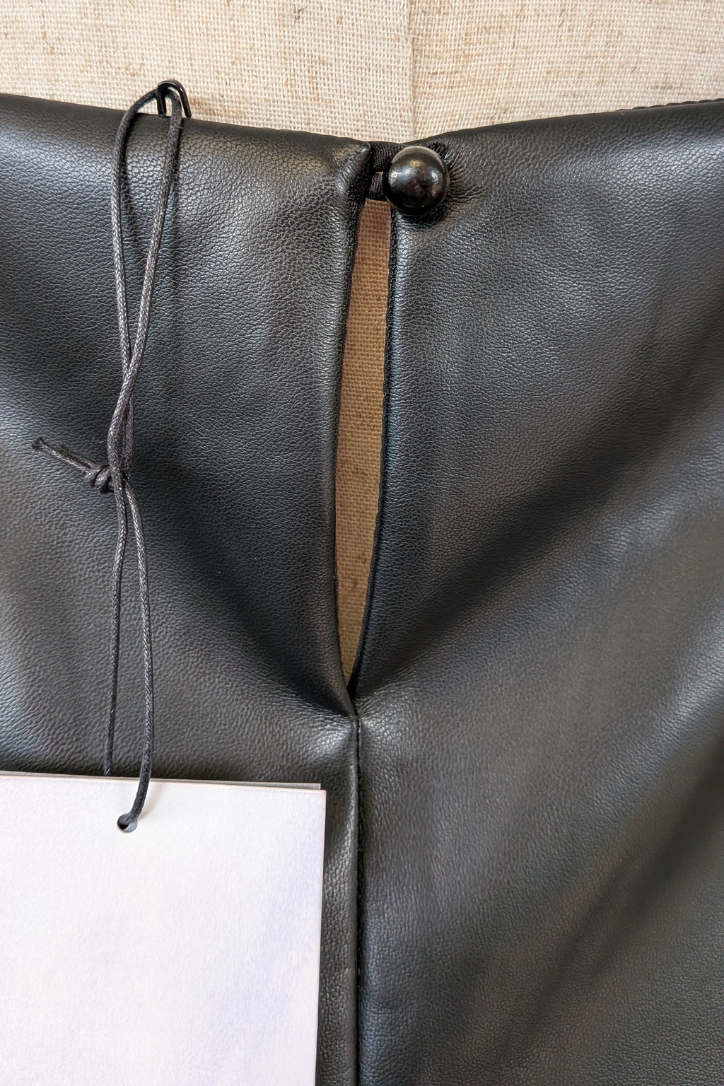 ROMY The Brand Vegan Leather Deep V Neck Midi Dress Size S BNWT RRP $335