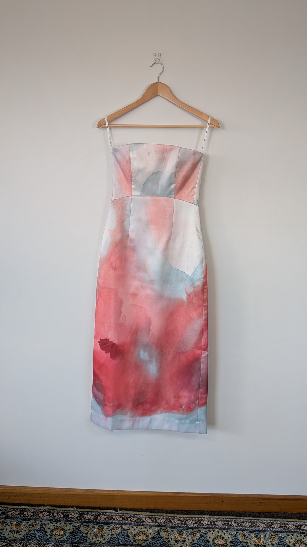 ROMY The Brand x Loralee Jade Strapless Tailored Midi Dress Size S BNWT RRP $319