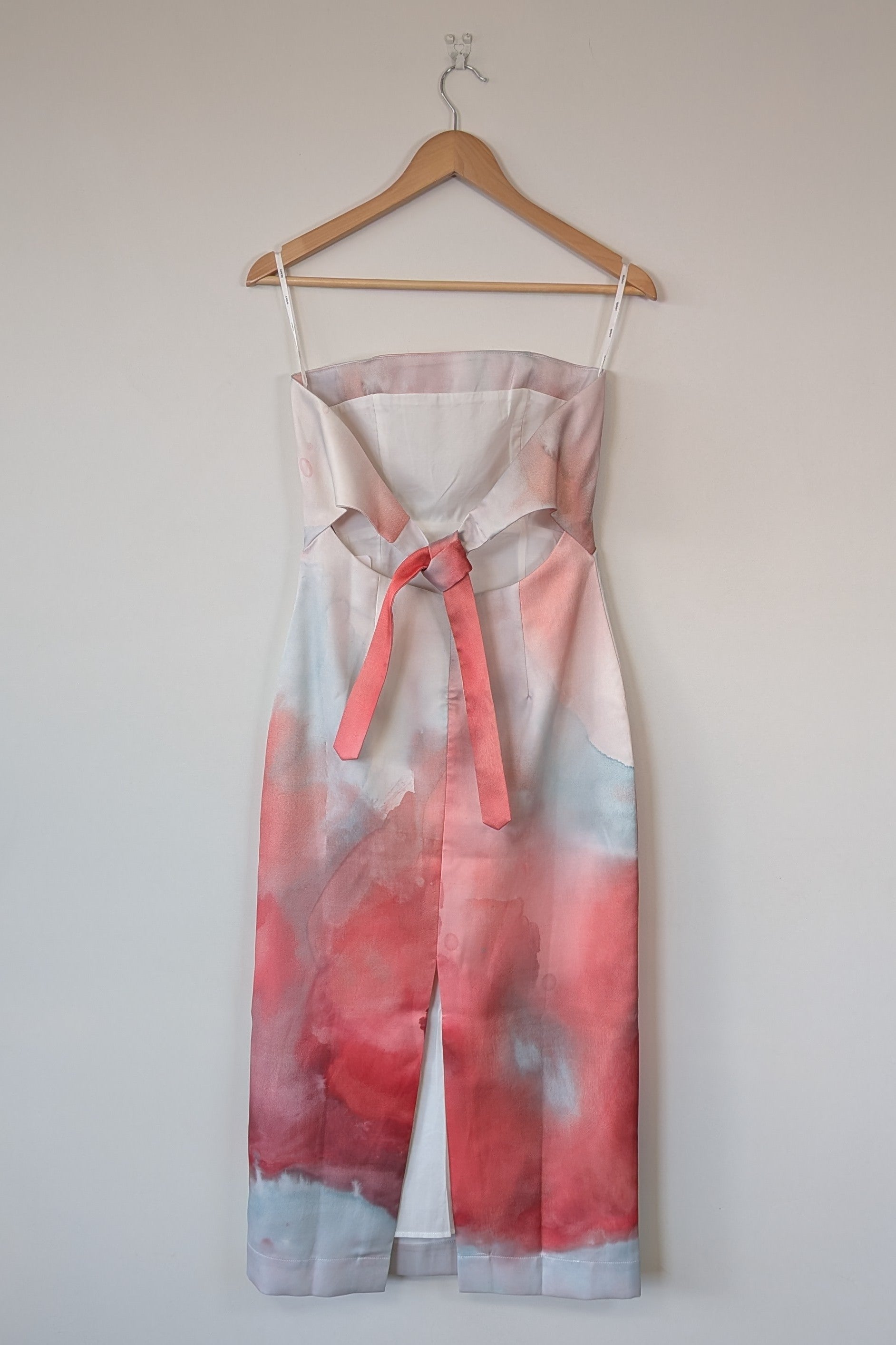 ROMY The Brand x Loralee Jade Strapless Tailored Midi Dress Size S BNWT RRP $319