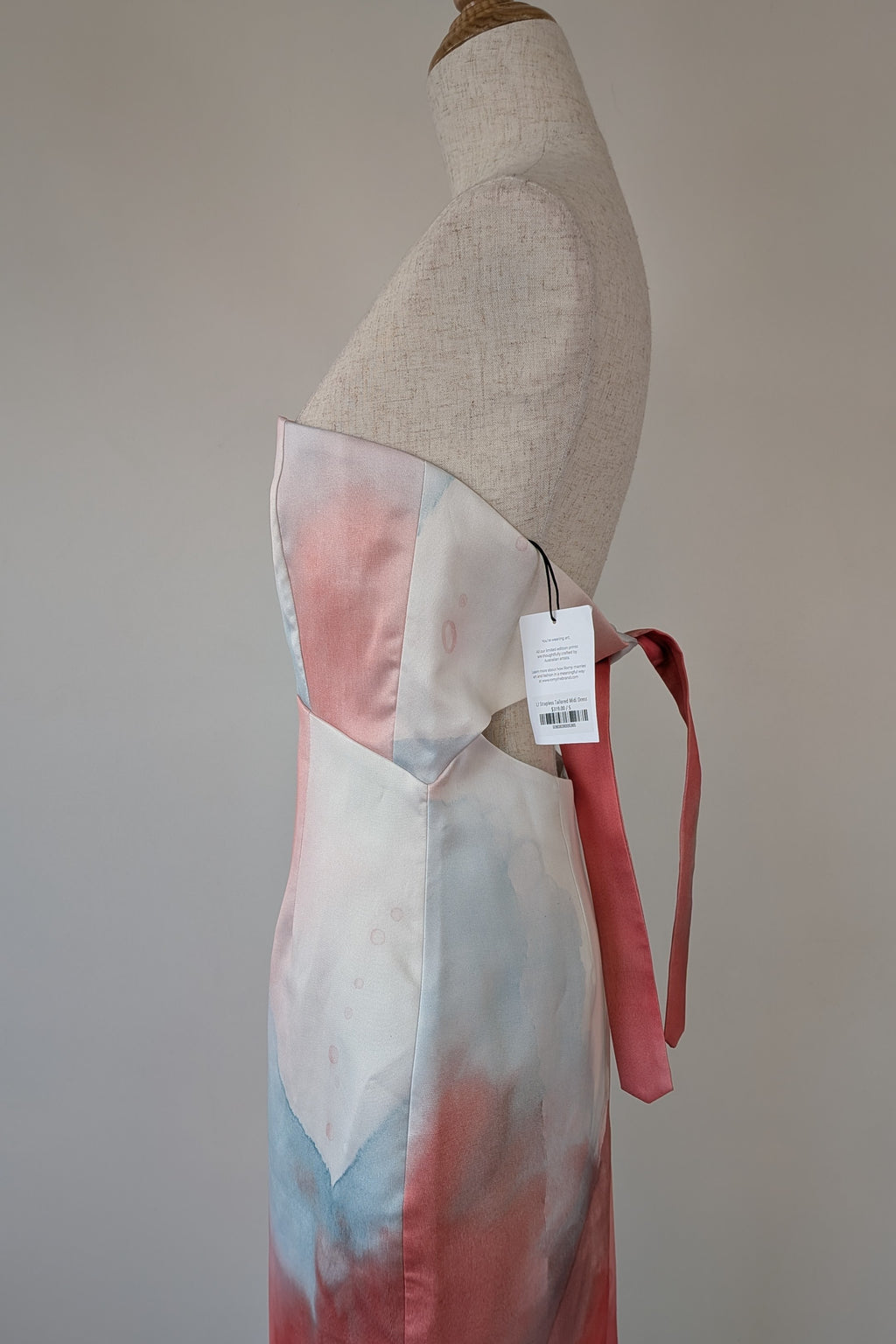 ROMY The Brand x Loralee Jade Strapless Tailored Midi Dress Size S BNWT RRP $319
