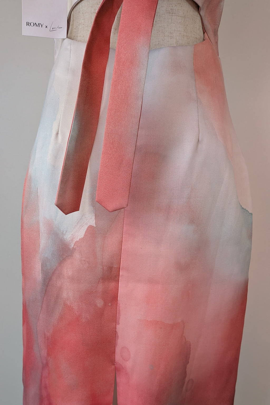 ROMY The Brand x Loralee Jade Strapless Tailored Midi Dress Size S BNWT RRP $319