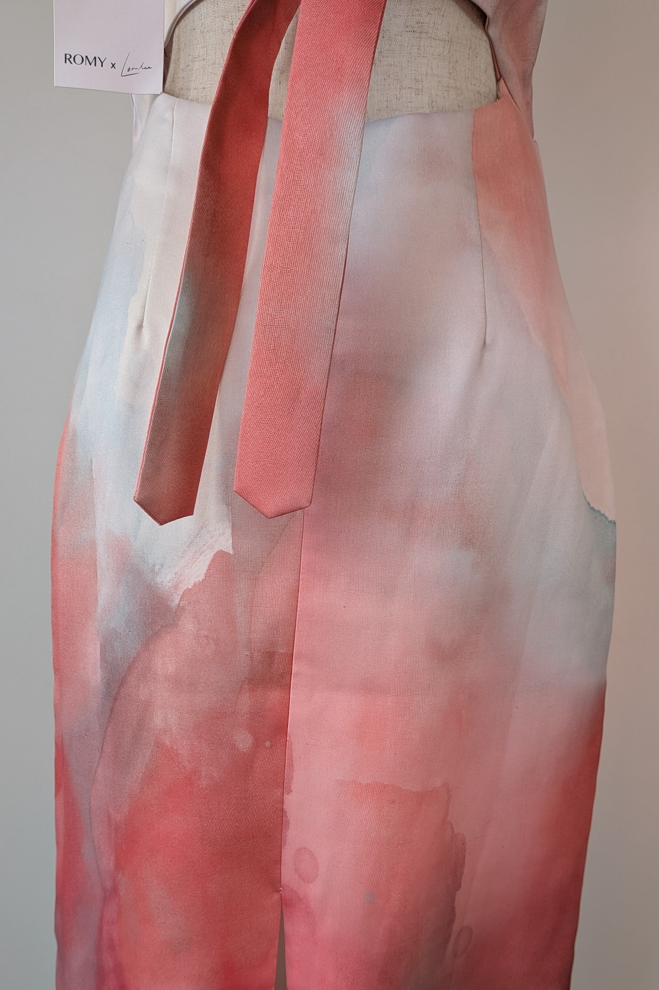 ROMY The Brand x Loralee Jade Strapless Tailored Midi Dress Size S BNWT RRP $319