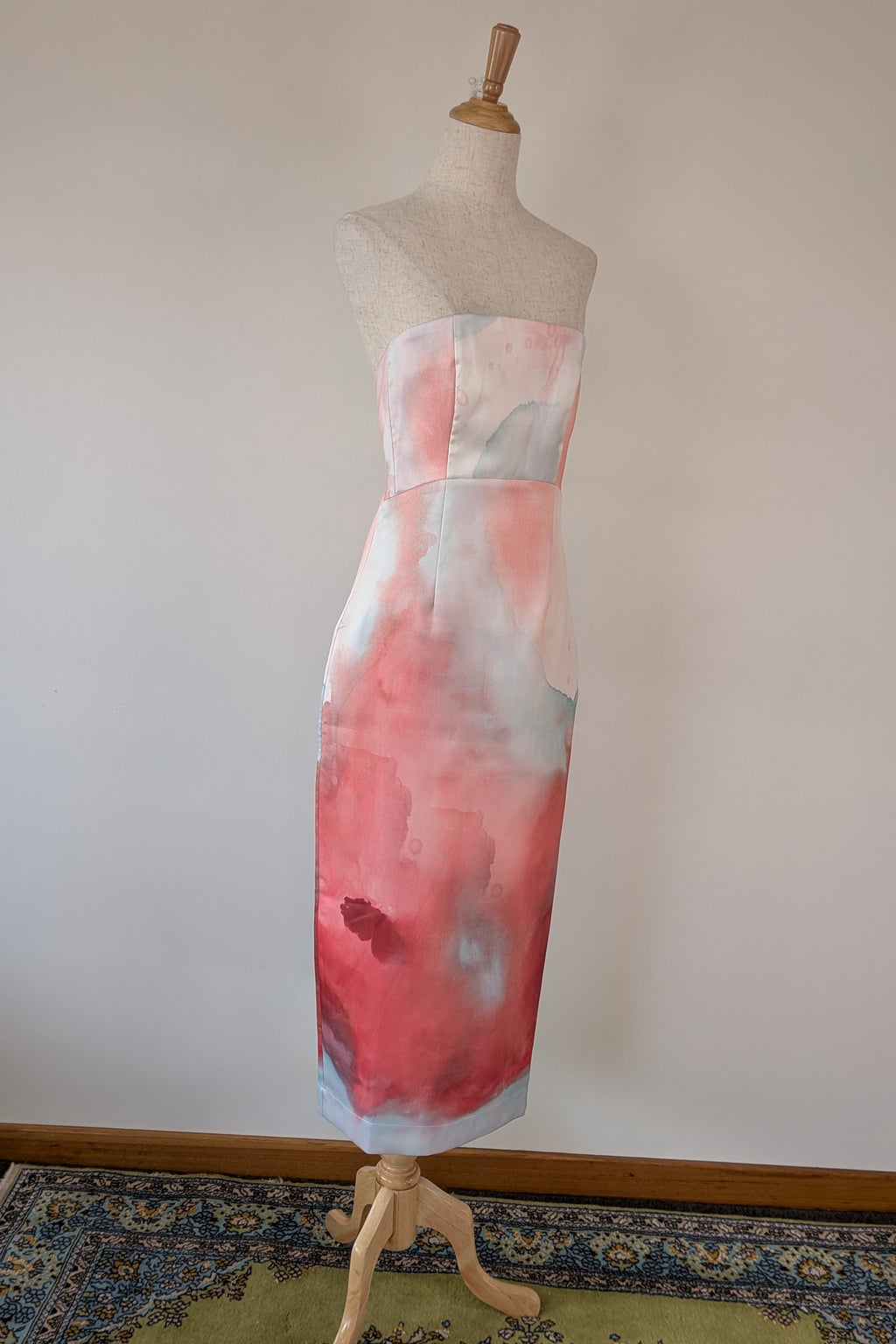 ROMY The Brand x Loralee Jade Strapless Tailored Midi Dress Size S BNWT RRP $319