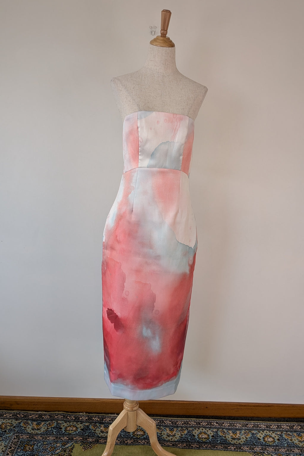ROMY The Brand x Loralee Jade Strapless Tailored Midi Dress Size S BNWT RRP $319