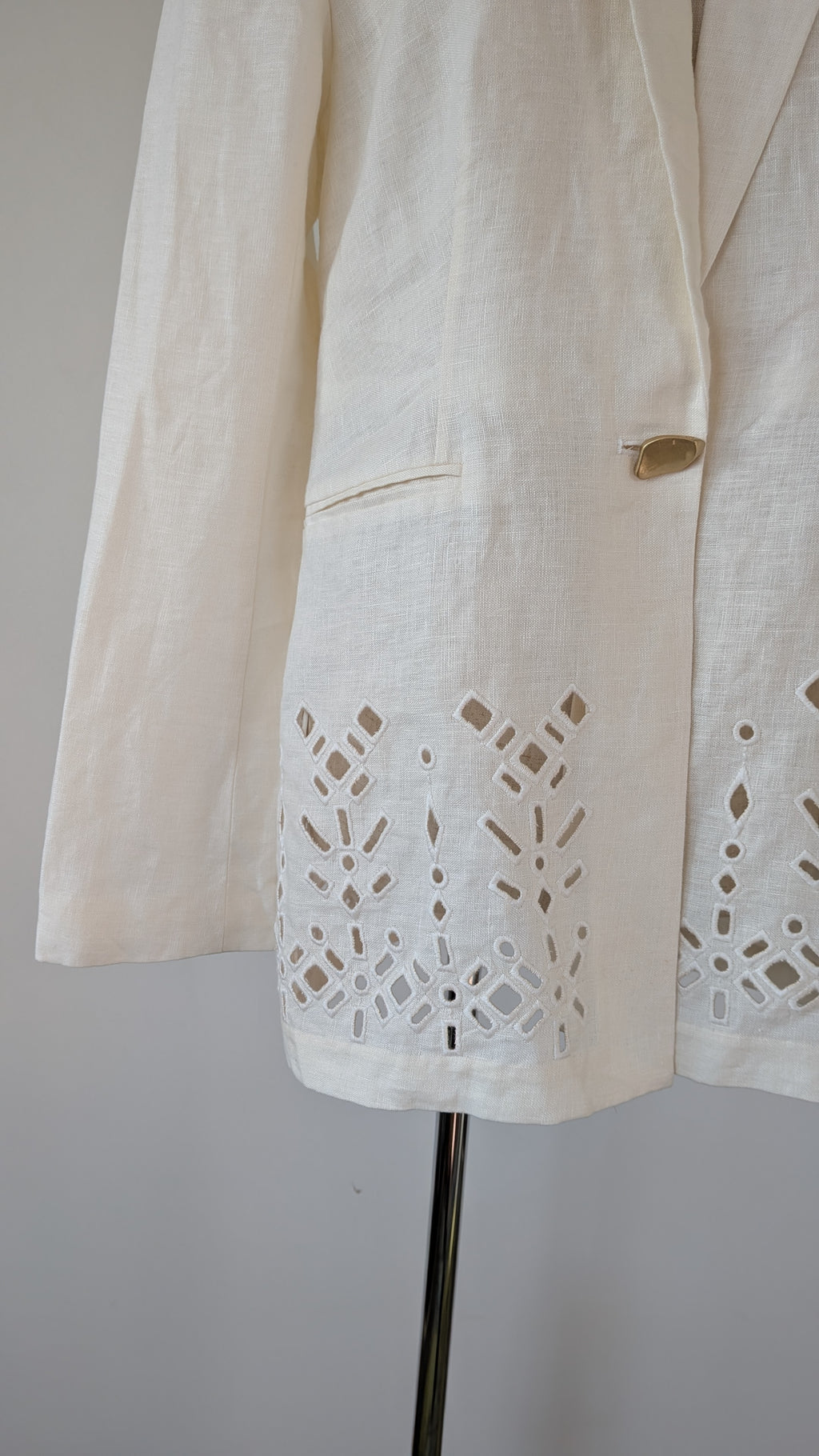 Aje Rosa Broderie Blazer in Ivory Size 10 BNWOT RRP $495