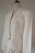 Aje Rosa Broderie Blazer in Ivory Size 10 BNWOT RRP $495