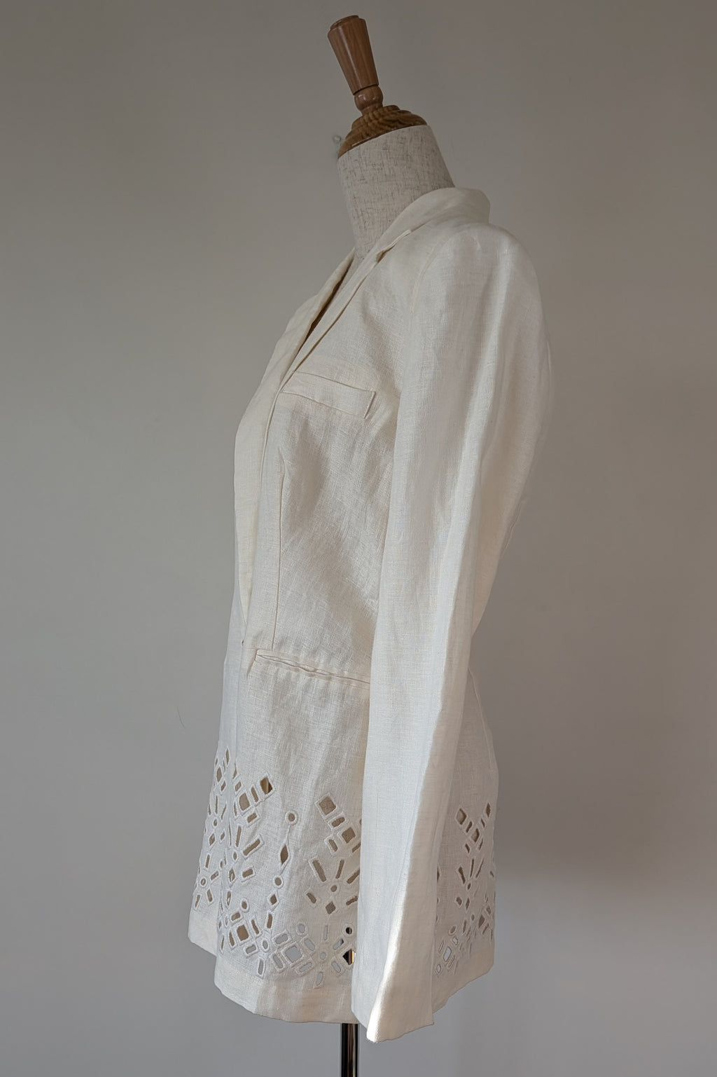Aje Rosa Broderie Blazer in Ivory Size 10 BNWOT RRP $495