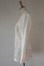 Aje Rosa Broderie Blazer in Ivory Size 10 BNWOT RRP $495