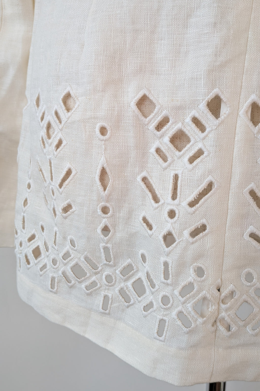 Aje Rosa Broderie Blazer in Ivory Size 10 BNWOT RRP $495