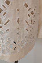 Aje Rosa Broderie Blazer in Ivory Size 10 BNWOT RRP $495
