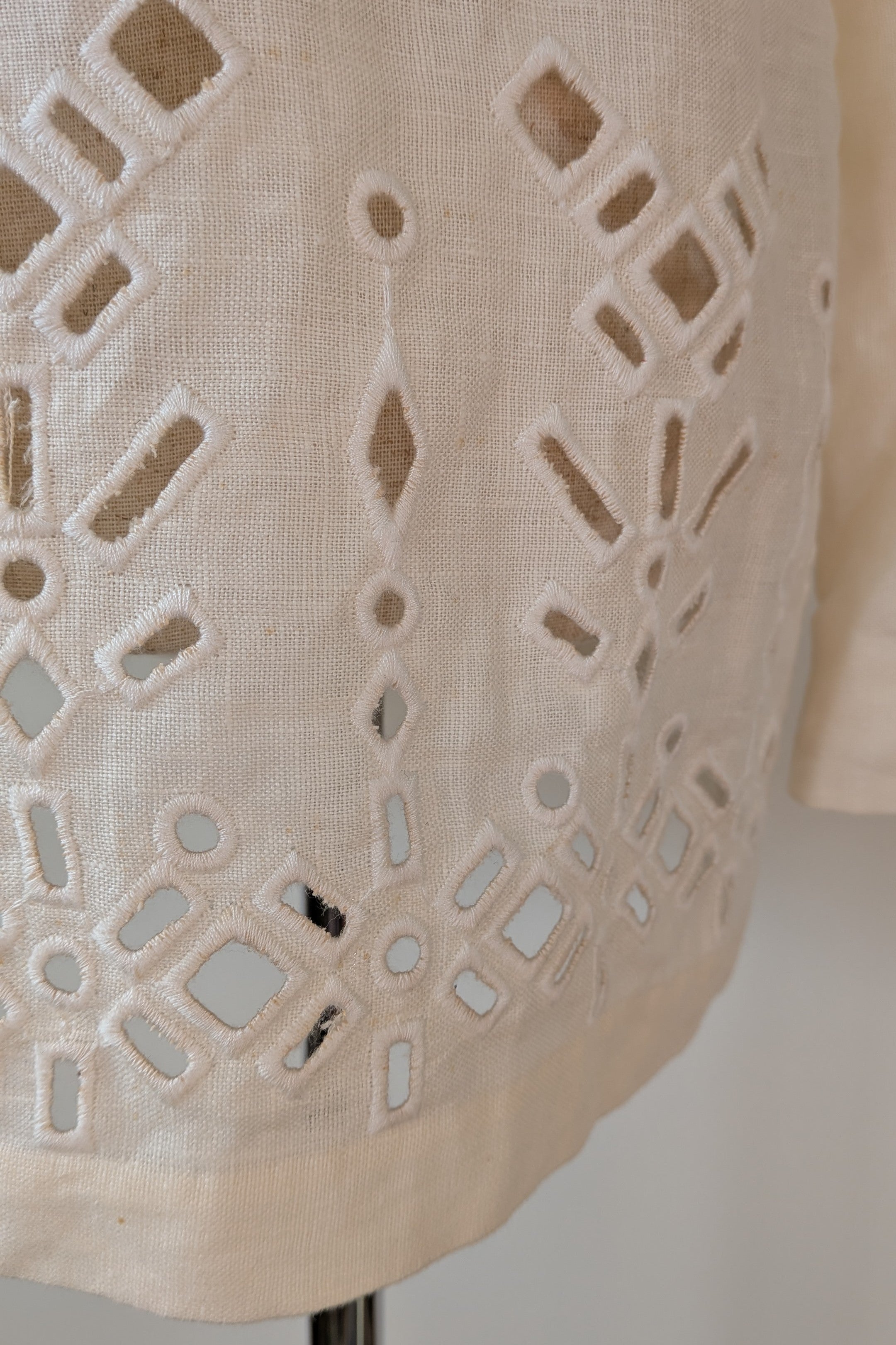 Aje Rosa Broderie Blazer in Ivory Size 10 BNWOT RRP $495